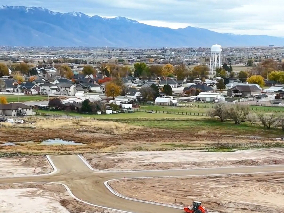 Drone / aerial view of mountains