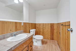 Basement half bath