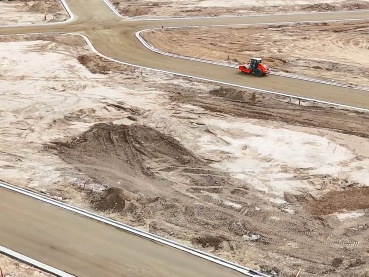 Drone / aerial view of mountains