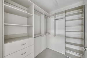 Spacious closet