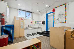 Miscellaneous room with recessed lighting