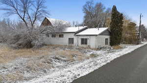 Snow covered property