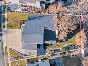 Aerial view of property and surrounding area