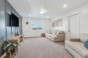 Spacious loft family room that can be used as home office space, kids play room or for entertaining guests.