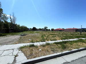 View of yard with a rural view