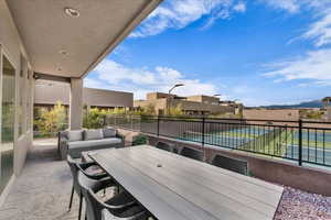 View of patio / terrace with outdoor dining space and outdoor lounge area