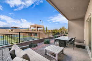 View of patio / terrace featuring outdoor dining space