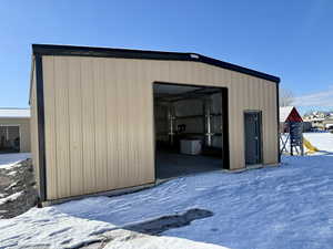 View of snow covered structure
