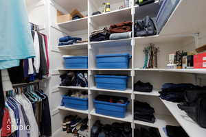 View of spacious closet