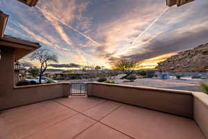 Front Patio Sunset