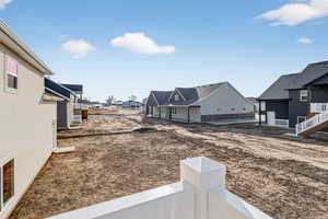 View of yard featuring a residential view