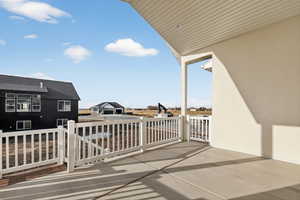 Balcony with a residential view