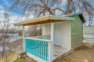 View of outdoor structure