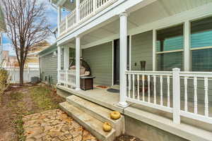 Patio / terrace featuring covered porch