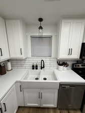 Additional  kitchen view with tile backsplash