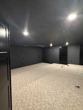 View of carpeted empty room