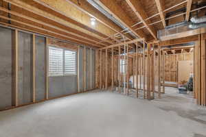 Basement with plenty of natural light