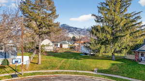 Enjoy beautiful mountain views from property.