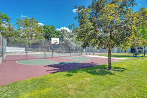 View of sport court featuring community basketball court
