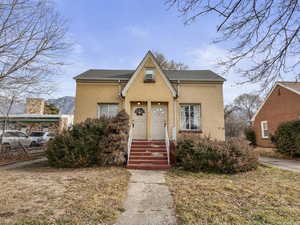 Front of well maintained 4-Plex in prime Provo location; entrances to 2 upstairs units; left entrance is the 1 bedroom upstairs unit #31; right entrance is the 2 bedroom unit #37