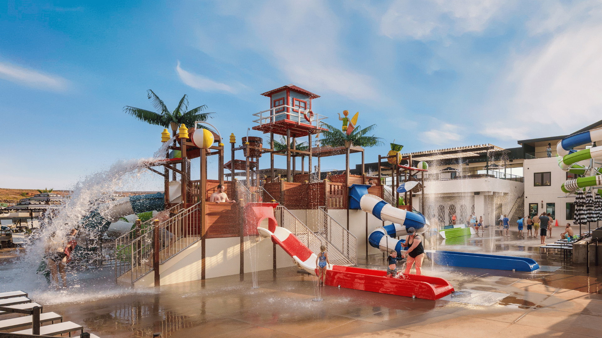 View of jungle gym