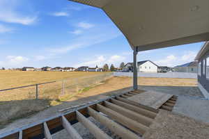 Deck off of kitchen.