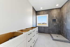 Primary suite bathroom.