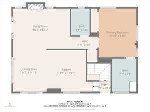 View of floor plan / room layout