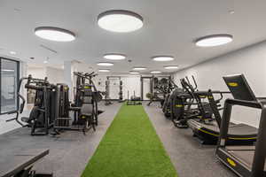 View of workout area