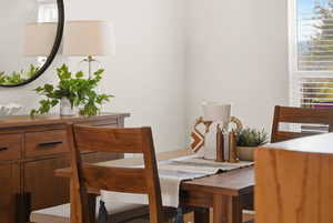 View of dining room