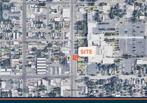 Aerial view of property's location