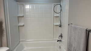 Full bathroom featuring bathtub / shower combination