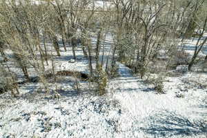 View of snowy yard