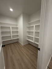 View of large pantry storage area