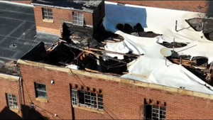 Exterior view of brick siding