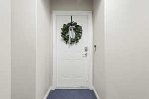 View of exterior entry