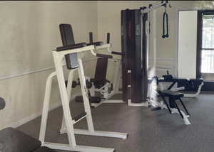 View of workout area