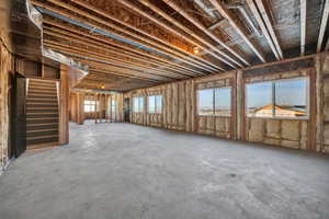 Basement with plenty of natural light