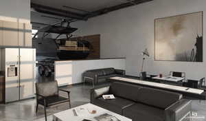 Common area featuring a high ceiling