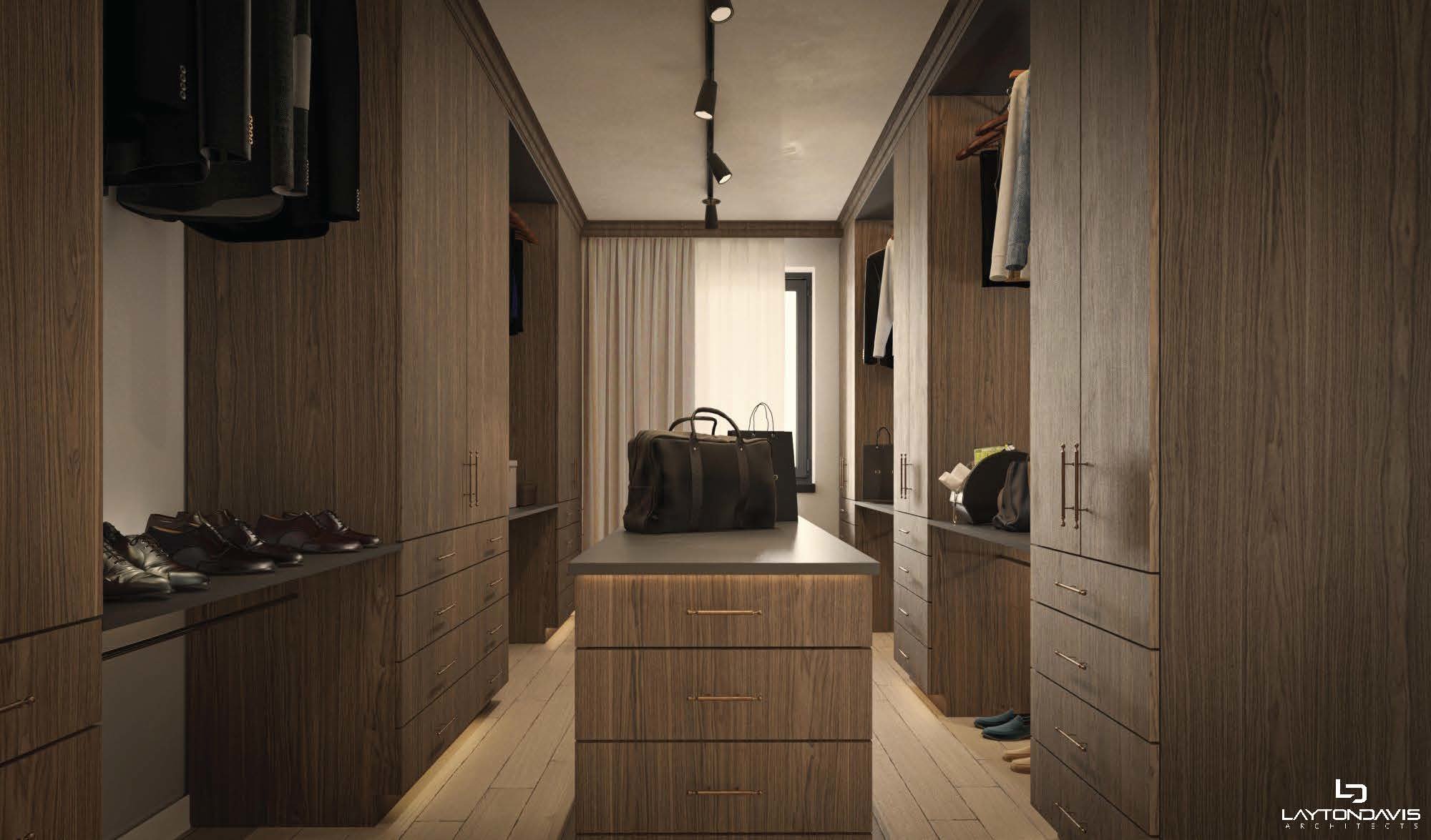 Spacious closet featuring light wood-style floors