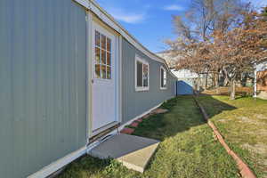 View of exterior entry