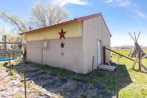 View of outbuilding