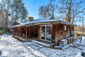 View of snow covered house