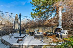 View of patio / terrace with an outdoor living space