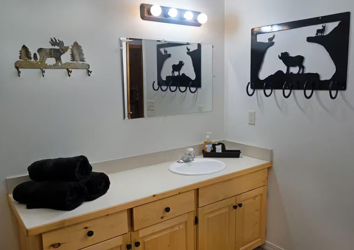 Bathroom featuring vanity