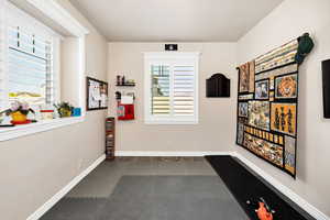Interior space with baseboards