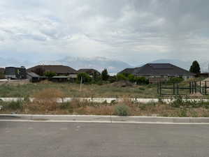 View of yard featuring a mountain view