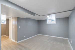 Below grade area featuring healthy amount of natural light