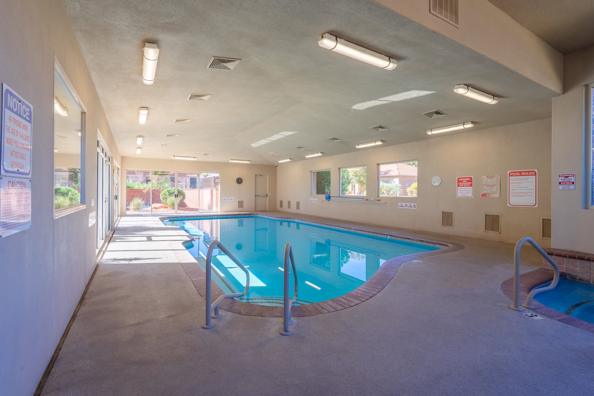 View of indoor pool
