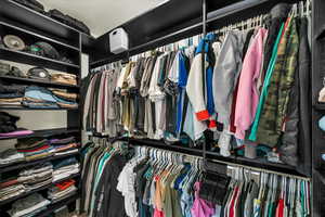 View of spacious closet